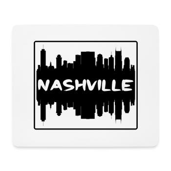 Nashville Tennessee Usa Skyline Silhouette Reisen - Mousepad (Querformat) - Weiß - Vorne