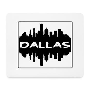 Dallas Texas USA Skyline Silhouette Reise Souveni - Mousepad (Querformat) - Weiß - Vorne