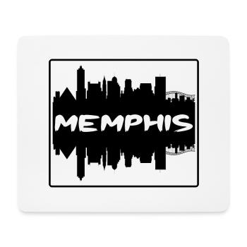Memphis Tennessee Usa Skyline Silhouette Voyage So - Tapis de souris (format paysage) - blanc - Devant