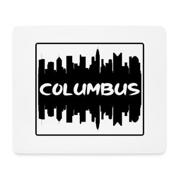 Columbus Ohio Usa Skyline Silhouette Voyage Souven - Tapis de souris (format paysage) - blanc - Devant