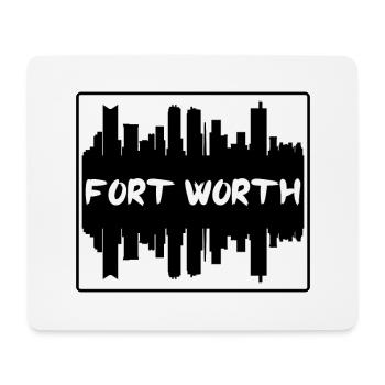 Fort Worth Texas Usa Skyline Silhouette Reise Sou - Mousepad (Querformat) - Weiß - Vorne