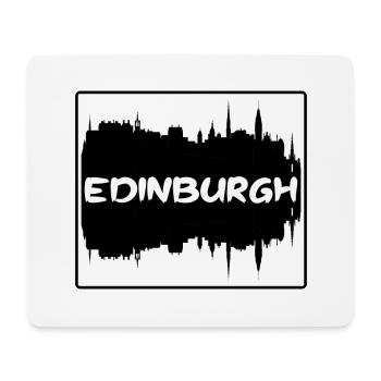 Édimbourg Ecosse Skyline Silhouette Travel Souve - Tapis de souris (format paysage) - blanc - Devant