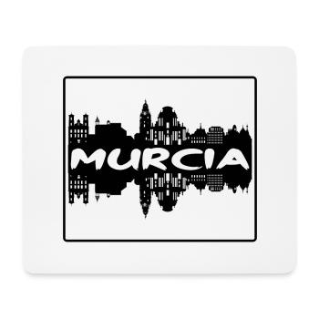 Murcie Espagne Skyline Silhouette Souvenir de Voyage - Tapis de souris (format paysage) - blanc - Devant