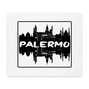 Palermo Italien Skyline Silhouette Reisesouvenir - Mousepad (Querformat) - Weiß - Vorne