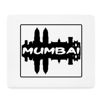 Mumbai India Skyline Silhouette Travel Souvenir - Mouse Pad (horizontal) - white - Front