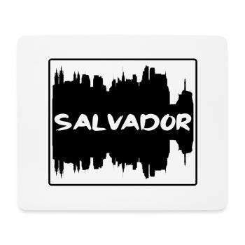 Salvador Brasilien Skyline Silhouette Reise Souvenir - Mousepad (Querformat) - Weiß - Vorne