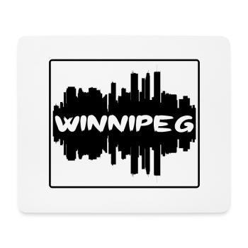 Winnipeg Kanada Skyline Silhouette Reise Souvenir - Mousepad (Querformat) - Weiß - Vorne