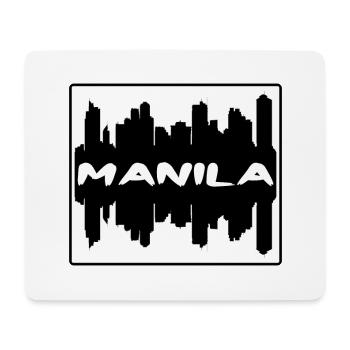 Manila Philippinen Skyline Silhouette Reisen Souve - Mousepad (Querformat) - Weiß - Vorne