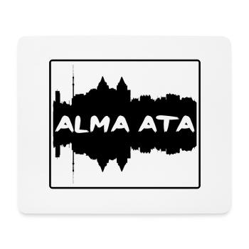 Alma Ata Kasachstan Skyline Silhouette Reise Souv - Mousepad (Querformat) - Weiß - Vorne