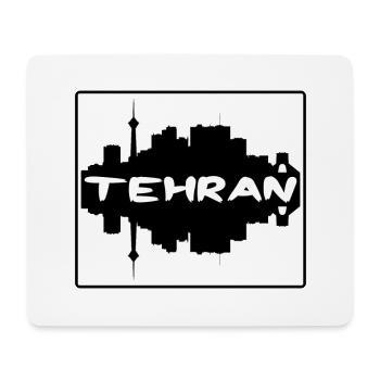 Tehran Iran Skyline Silhouette Travel Souvenir - Mouse Pad (horizontal) - white - Front