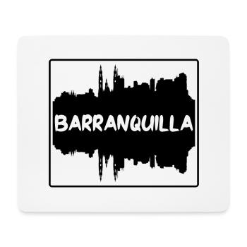 Barranquilla Colombie Skyline Silhouette Voyage So - Tapis de souris (format paysage) - blanc - Devant