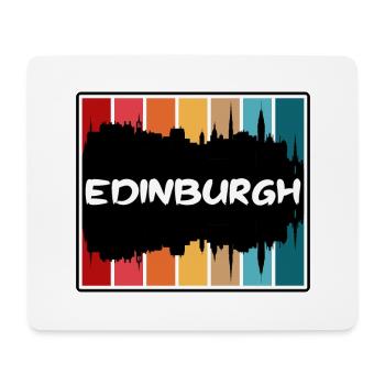 Édimbourg Écosse Skyline Silhouette Travel Souve - Tapis de souris (format paysage) - blanc - Devant
