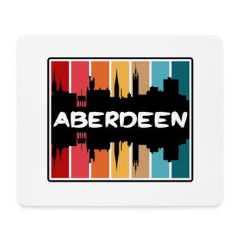 Aberdeen Schottland Skyline Silhouette Reise Souven - Mousepad (Querformat) - Weiß - Vorne