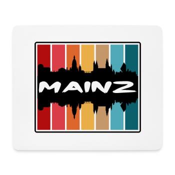 Mainz Deutschland Skyline Silhouette Reisesouvenir - Mousepad (Querformat) - Weiß - Vorne