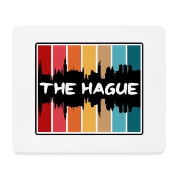 La Haye Pays-Bas Skyline Silhouette Voyage So - Tapis de souris (format paysage) - blanc - Devant