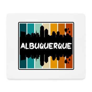 Albuquerque Nouveau-Mexique États-Unis Skyline Silhouette - Tapis de souris (format paysage) - blanc - Devant