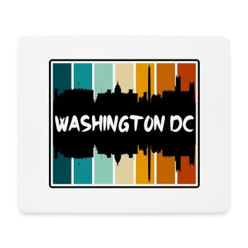 Washington Dc Washington Usa Skyline Silhouette Tr - Mousepad (Querformat) - Weiß - Vorne