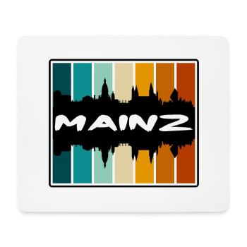 Mainz Germany Skyline Silhouette Travel Souvenir - Mouse Pad (horizontal) - white - Front