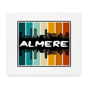 Almere Niederlande Skyline Silhouette Travel Souve - Mousepad (Querformat) - Weiß - Vorne