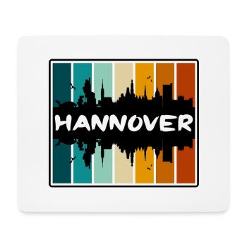Hannover Deutschland Skyline Silhouette Travel Souveni - Mousepad (Querformat) - Weiß - Vorne