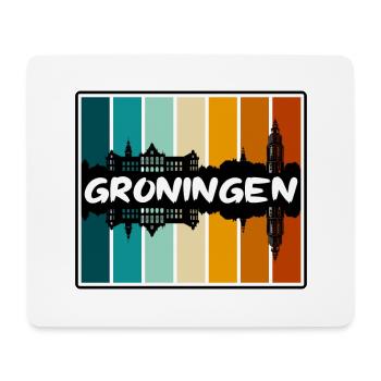 Groningen Niederlande Skyline Silhouette Reisen So - Mousepad (Querformat) - Weiß - Vorne