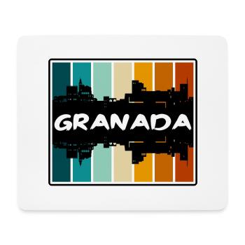 Granada Spain Skyline Silhouette Travel Souvenir - Mouse Pad (horizontal) - white - Front