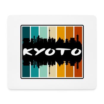 Kyoto Japan Skyline Silhouette Reise Souvenir - Mousepad (Querformat) - Weiß - Vorne