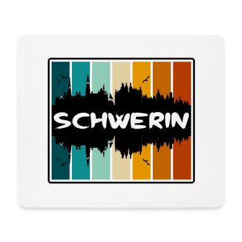 Schwerin Deutschland Skyline Silhouette Travel Souveni - Mousepad (Querformat) - Weiß - Vorne
