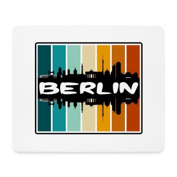 Berlin Deutschland Skyline Silhouette Reisesouvenir - Mousepad (Querformat) - Weiß - Vorne