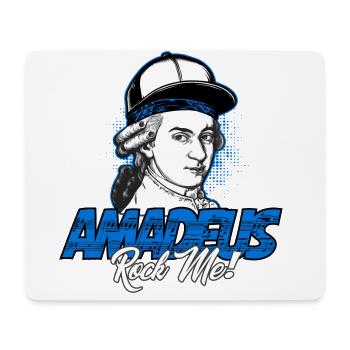 Amadeus Rock Me | Wolfgang Amadeus Mozart Classical - Mouse Pad (horizontal) - white - Front