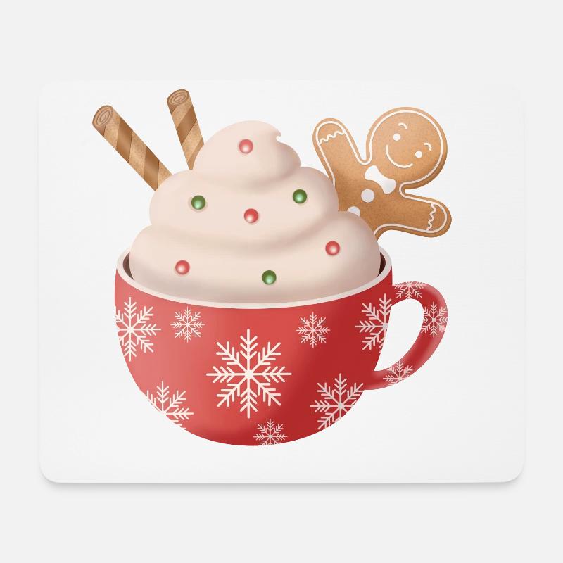 Christmascup - Mousepad (Querformat) - Weiß