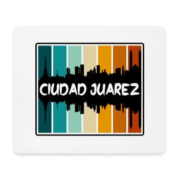 Ciudad Juarez Mexique Skyline Silhouette Voyage Sou - Tapis de souris (format paysage) - blanc - Devant