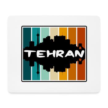 Tehran Iran Skyline Silhouette Travel Souvenir - Mouse Pad (horizontal) - white - Front