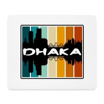 Dhaka Bangladesch Skyline Silhouette Travel Souveni - Mousepad (Querformat) - Weiß - Vorne