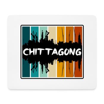 Chittagong Bangladesch Skyline Silhouette Reisen So - Mousepad (Querformat) - Weiß - Vorne