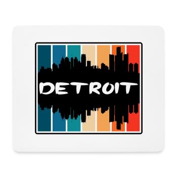 Detroit Michigan Usa Skyline Silhouette Travel Sou - Mouse Pad (horizontal) - white - Front