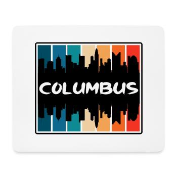 Columbus Ohio Usa Skyline Silhouette Travel Souven - Mouse Pad (horizontal) - white - Front