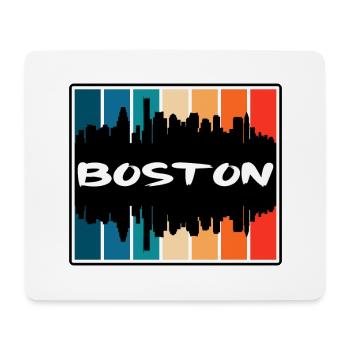 Boston Massachusetts Usa Skyline Silhouette Travel - Mouse Pad (horizontal) - white - Front
