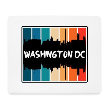 Washington Dc Washington Usa Skyline Silhouette Tr - Mousepad (Querformat) - Weiß - Vorne