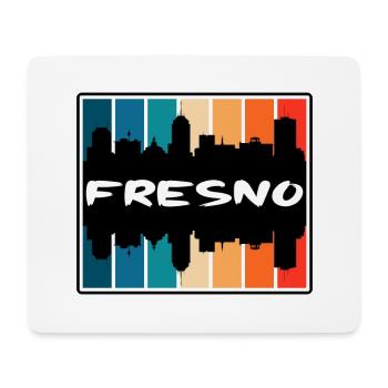 Fresno California Usa Skyline Silhouette Travel So - Mouse Pad (horizontal) - white - Front