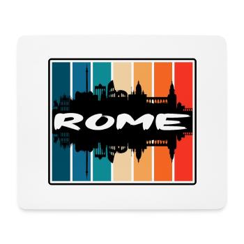 Rom Italien Skyline Silhouette Reise Souvenir - Mousepad (Querformat) - Weiß - Vorne