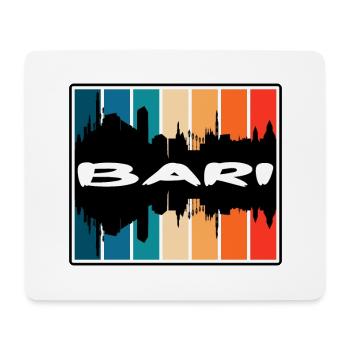 Bari Italien Skyline Silhouette Reise Souvenir - Mousepad (Querformat) - Weiß - Vorne