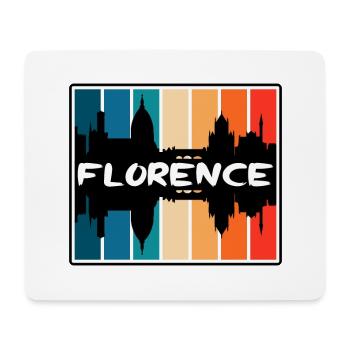 Florenz Italien Skyline Silhouette Reise Souvenir - Mousepad (Querformat) - Weiß - Vorne