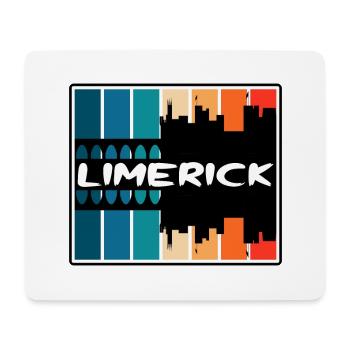 Limerick Ireland Skyline Silhouette Travel Souveni - Mouse Pad (horizontal) - white - Front