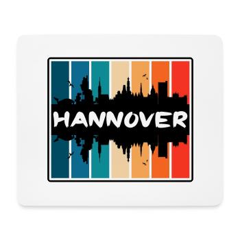 Hannover Deutschland Skyline Silhouette Travel Souveni - Mousepad (Querformat) - Weiß - Vorne