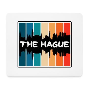 La Haye Pays-Bas Skyline Silhouette Voyage So - Tapis de souris (format paysage) - blanc - Devant