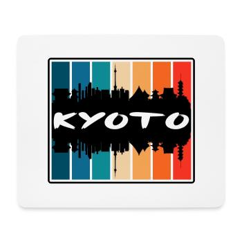 Kyoto Japan Skyline Silhouette Reise Souvenir - Mousepad (Querformat) - Weiß - Vorne