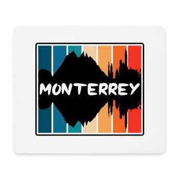 Monterrey Mexiko Skyline Silhouette Reise Souveni - Mousepad (Querformat) - Weiß - Vorne