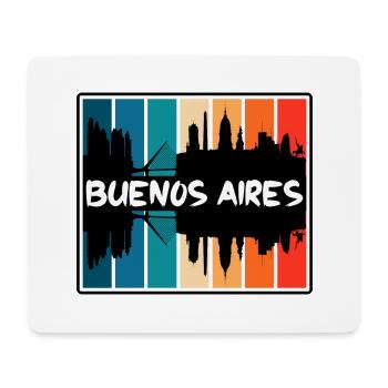 Buenos Aires Argentina Skyline Silhouette Travel S - Mouse Pad (horizontal) - white - Front