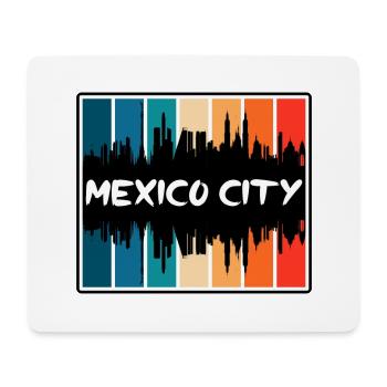 Mexiko-Stadt Mexiko Skyline Silhouette Reisen Souve - Mousepad (Querformat) - Weiß - Vorne